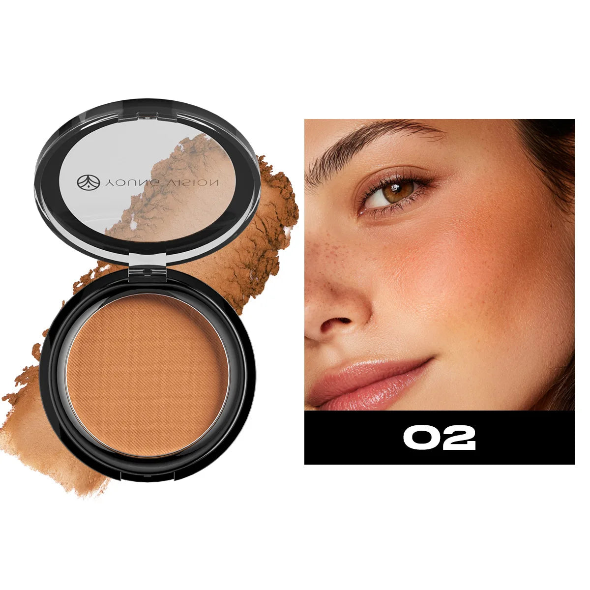 Polvo Bronceador Mate Sedoso para Fijar Maquillaje, Contorno Facial, Larga Duración, Corrector 3D, Paleta de Sombras para Contorno Profundo de Nariz