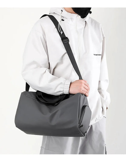 Zipper Large Capacity Oxford Travel Bags Solid Fitness Bags Thickened Fabric High Capacity Waterproof Luggage Sports Bags