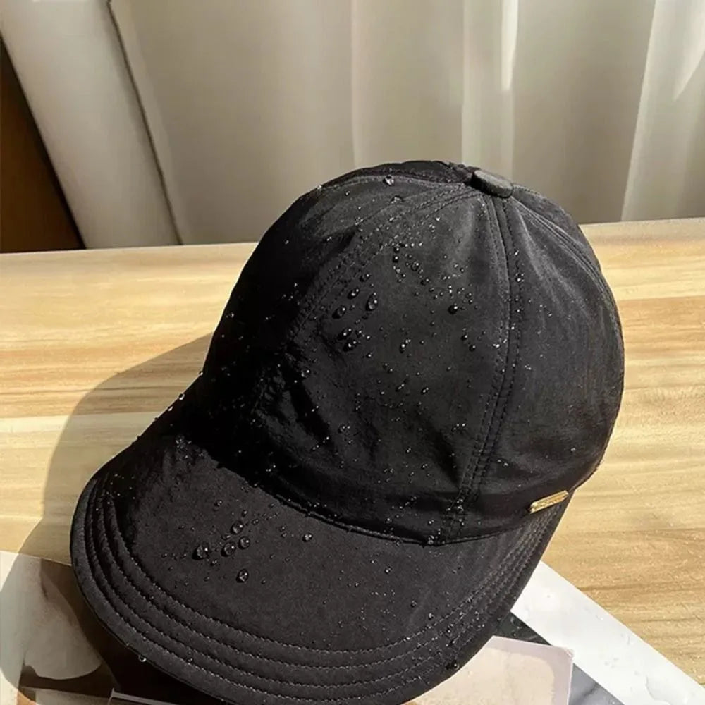 Sombrero de sol plegable de ala ancha Gorras ajustables con cordón para hombres y mujeres Sombreros de playa de verano Viseras de secado rápido Gorra de pescadora