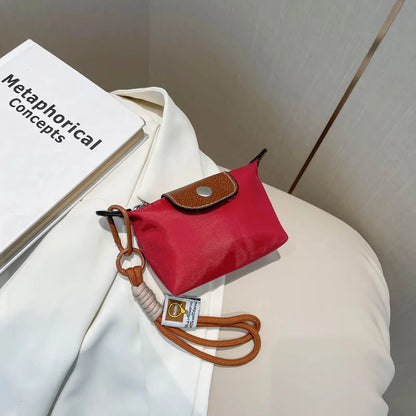 Bolso Monedero Mini de Moda Exquisito de Venta Caliente, Color Sólido Simple, Estilo Coreano, Bolsa de Maquillaje de Almacenamiento para Mujeres,
