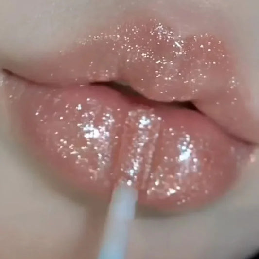 Brillo de Labios con Purpurina Diamante a Prueba de Agua 5 Colores Brillo de Labios Líquido con Purpurina Centelleante Brillo de Labios con Perla Diamante Maquillaje de Labios Sexy