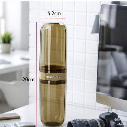 Estuche protector portátil para pasta de dientes y cepillo de dientes, caja de almacenamiento para viajes y camping, protege el cepillo de dientes y la pasta de dientes de la suciedad y los daños