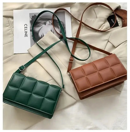 Bolso de Hombro para Mujer de Marca de Moda, Pequeño, de Cuero PU, Bandolera Femenina, Tendencia Clásica, Bolso de Mano para Mujer