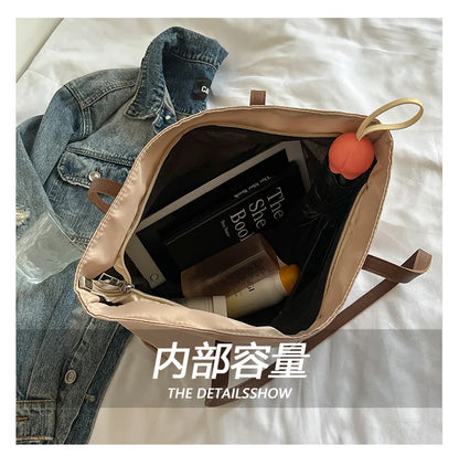 Bolsa casual para Casual para mujer tela Oxford, al hombro, ideal para usar en el colegio para tu compu aprueba de agua, gran capacidad para meter todo lo que ocupas en el día a día