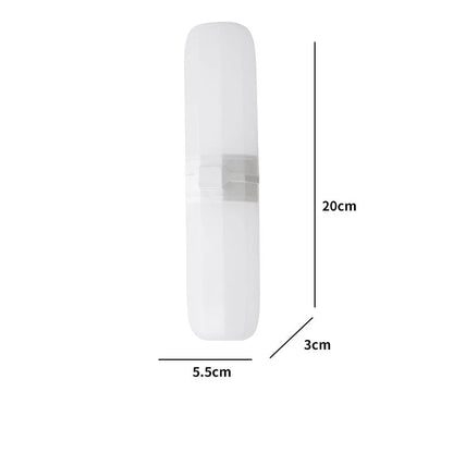 Estuche protector portátil para pasta de dientes y cepillo de dientes, caja de almacenamiento para viajes y camping, protege el cepillo de dientes y la pasta de dientes de la suciedad y los daños