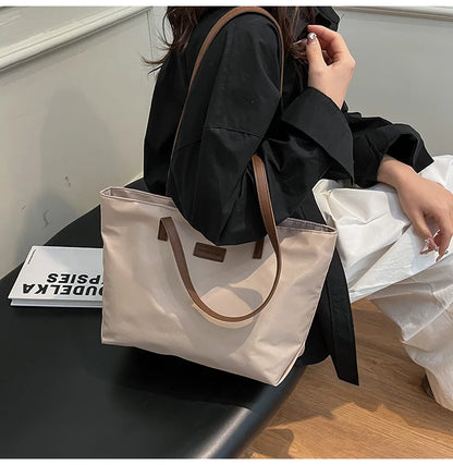 Bolsa casual para Casual para mujer tela Oxford, al hombro, ideal para usar en el colegio para tu compu aprueba de agua, gran capacidad para meter todo lo que ocupas en el día a día
