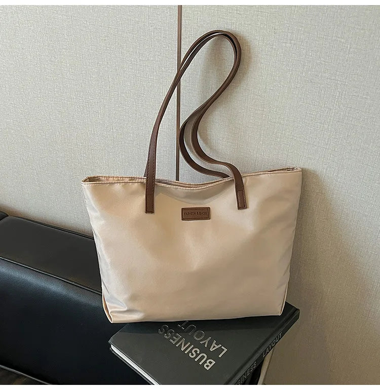 Bolsa casual para Casual para mujer tela Oxford, al hombro, ideal para usar en el colegio para tu compu aprueba de agua, gran capacidad para meter todo lo que ocupas en el día a día