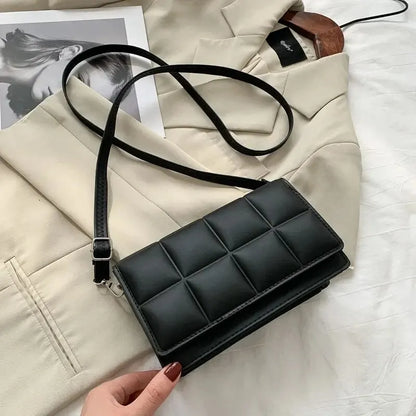 Bolso de Hombro para Mujer de Marca de Moda, Pequeño, de Cuero PU, Bandolera Femenina, Tendencia Clásica, Bolso de Mano para Mujer