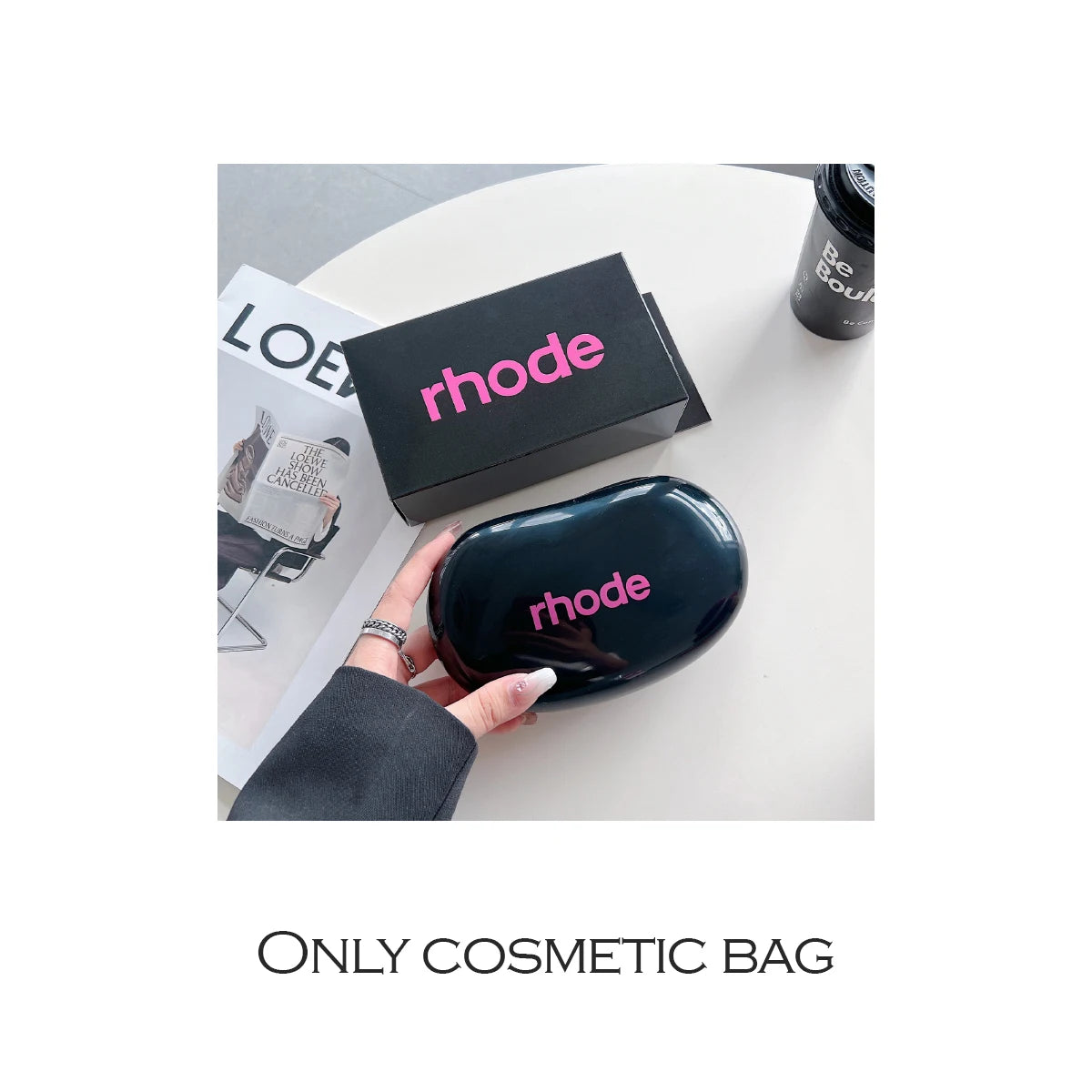 Juego de Bolsas de Silicona para Teléfono + Bolsa de Cosméticos Correa Larga Ajustable Bolsas de Mujer a la Moda