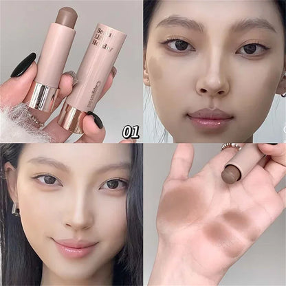 Barras de Contorno de Corrector Mate Hidratante Suave Duradero Sombra 3D de Nariz Resistente al Agua Iluminar el Rostro Destacar Contorno Maquillaje
