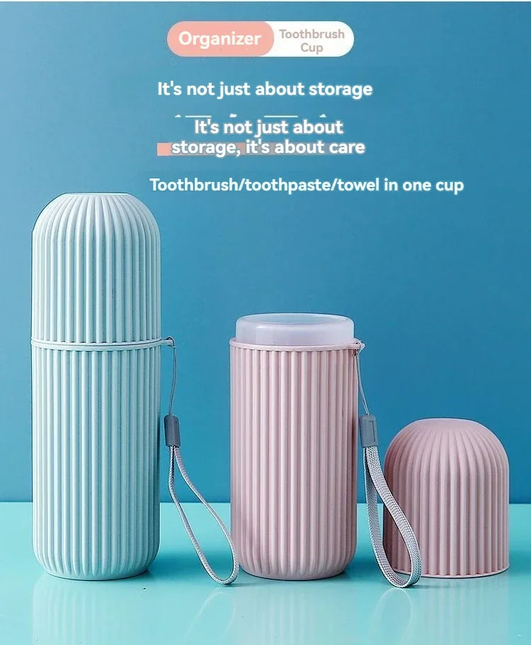 Estuche protector portátil para pasta de dientes y cepillo de dientes, caja de almacenamiento para viajes y camping, protege el cepillo de dientes y la pasta de dientes de la suciedad y los daños