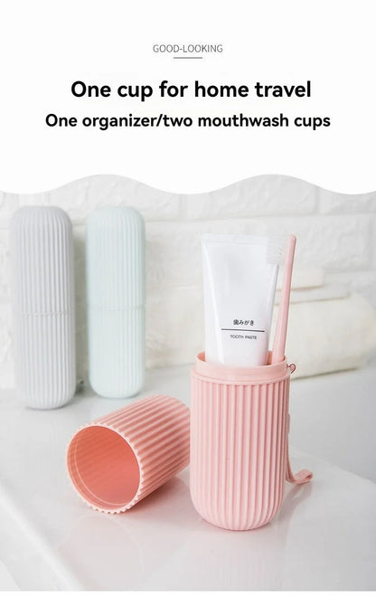 Estuche protector portátil para pasta de dientes y cepillo de dientes, caja de almacenamiento para viajes y camping, protege el cepillo de dientes y la pasta de dientes de la suciedad y los daños