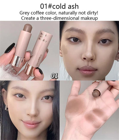 Barras de Contorno de Corrector Mate Hidratante Suave Duradero Sombra 3D de Nariz Resistente al Agua Iluminar el Rostro Destacar Contorno Maquillaje