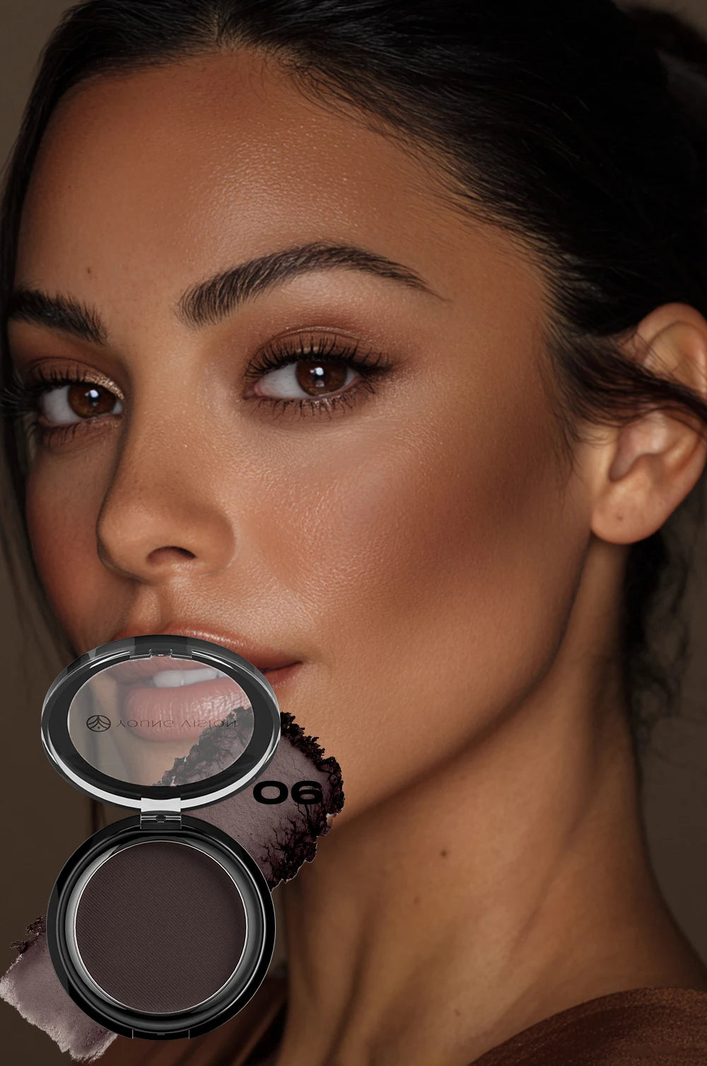 Polvo Bronceador Mate Sedoso para Fijar Maquillaje, Contorno Facial, Larga Duración, Corrector 3D, Paleta de Sombras para Contorno Profundo de Nariz
