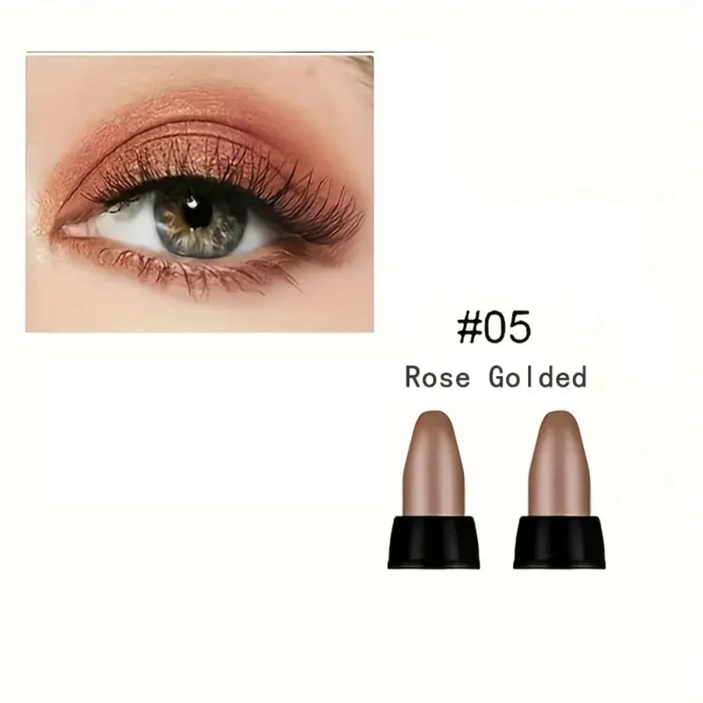 16 colores de delineadores metálicos en lápiz, con colores brillantes, maquillaje resistente al agua y de larga duración para los ojos