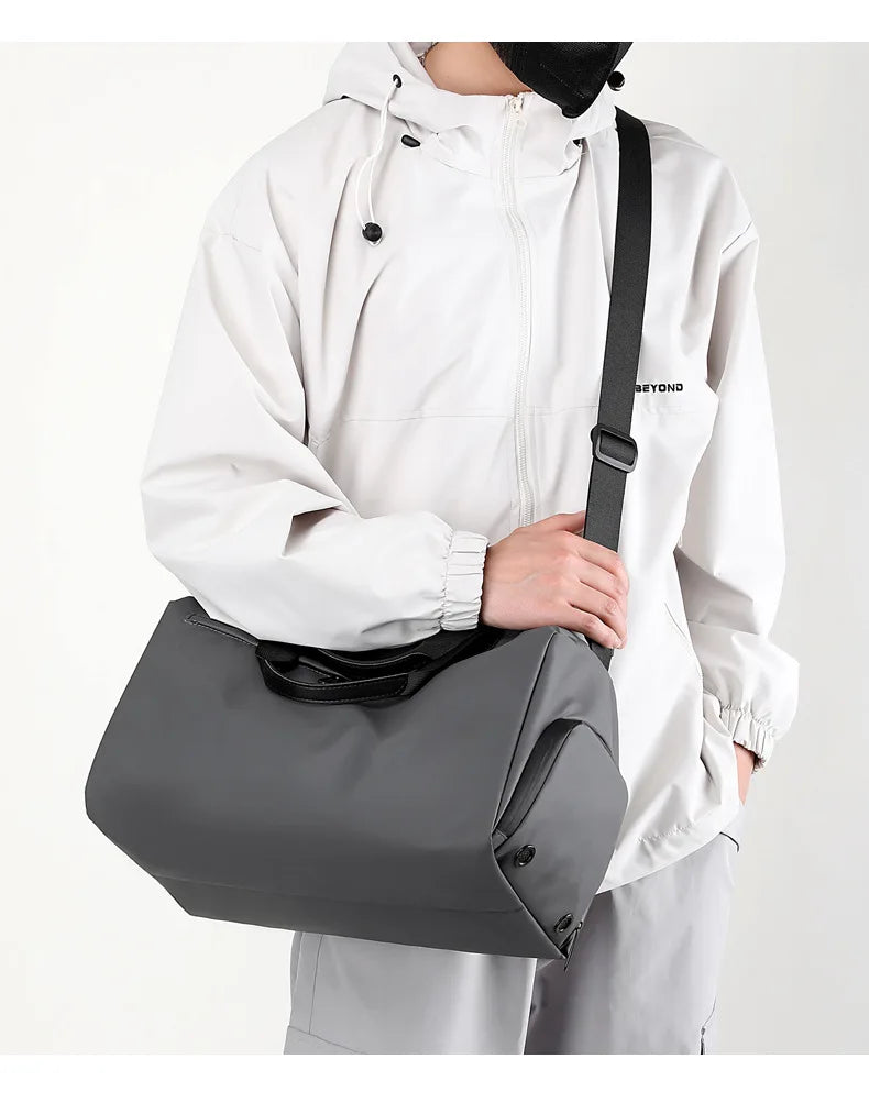 Zipper Large Capacity Oxford Travel Bags Solid Fitness Bags Thickened Fabric High Capacity Waterproof Luggage Sports Bags