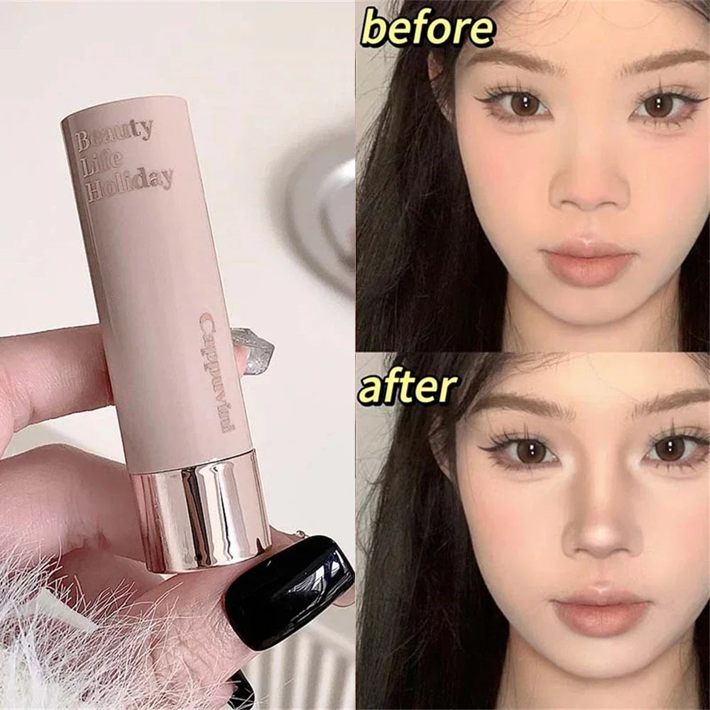 Barras de Contorno de Corrector Mate Hidratante Suave Duradero Sombra 3D de Nariz Resistente al Agua Iluminar el Rostro Destacar Contorno Maquillaje