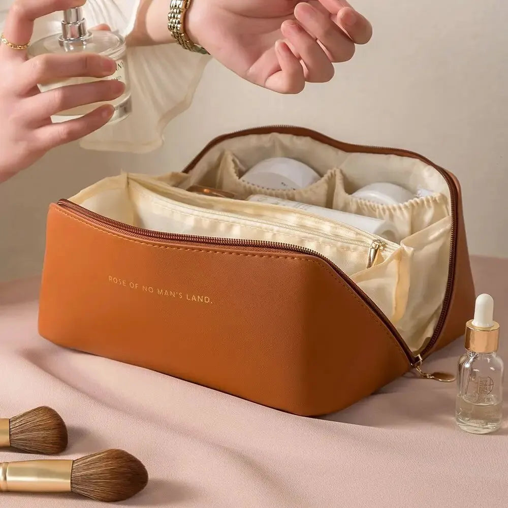 Organizador de Maquillaje Bolsa de Artículos de Tocador Femenina Estuche de Maquillaje Bolsa de Almacenamiento, Bolsa de Cosméticos, Bolsa Organizadora para Viaje con Cremallera