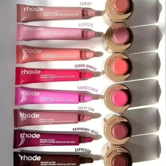 RHODE Barra de Rubor de Bolsillo Brillo Labial y Barra Hidratante para Mejillas Polvo Rouge Natural Rubor Crema Labial Mejillas Color Fácil de Aplicar