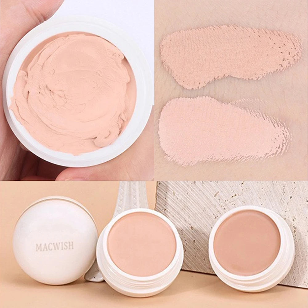 Corrector de Alta Cobertura Cubrir Antiojeras Pecas Base de Maquillaje Duradera a Prueba de Agua BB Cream para el Rostro