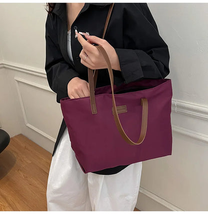Bolsa casual para Casual para mujer tela Oxford, al hombro, ideal para usar en el colegio para tu compu aprueba de agua, gran capacidad para meter todo lo que ocupas en el día a día