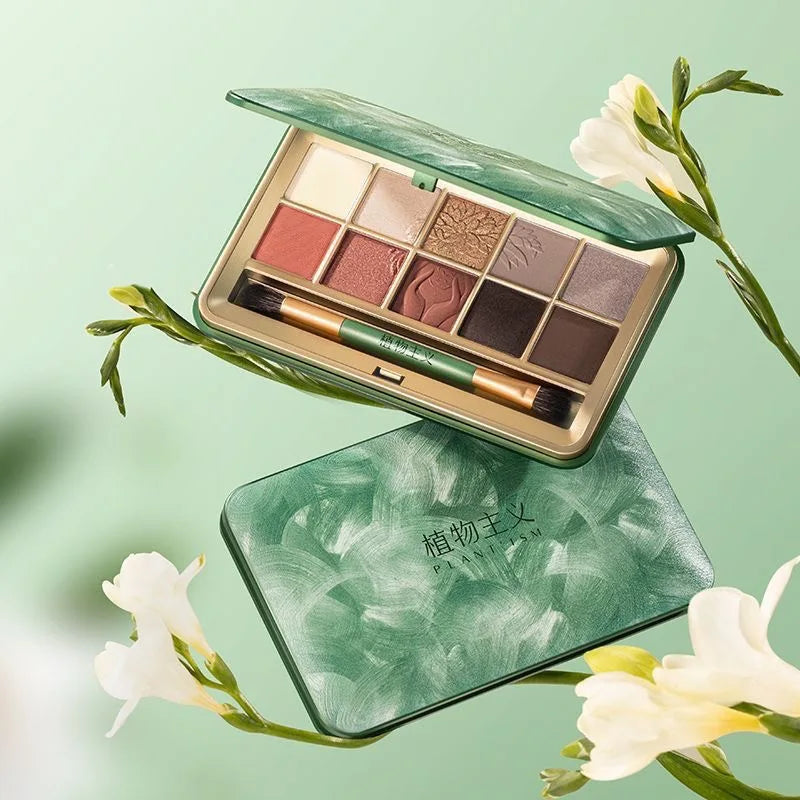 Set de Paleta de Maquillaje Sombras de Ojos Altamente Pigmentadas Paleta a Prueba de Agua, Paleta de Sombras de Ojos con Brillo Natural Brillo para ojos