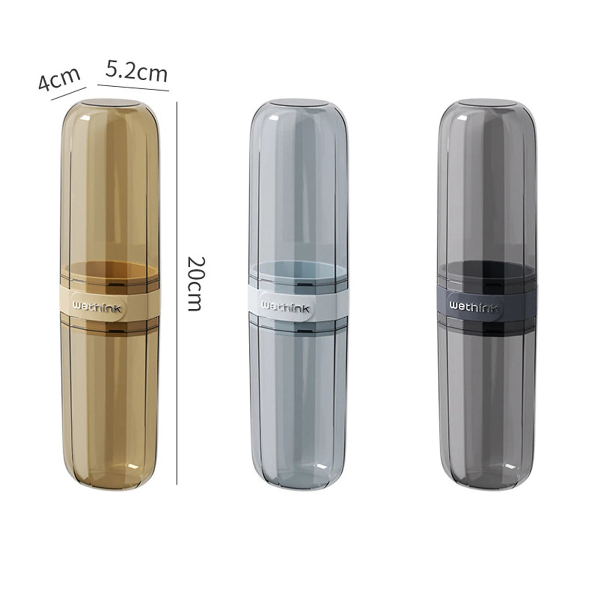 Estuche protector portátil para pasta de dientes y cepillo de dientes, caja de almacenamiento para viajes y camping, protege el cepillo de dientes y la pasta de dientes de la suciedad y los daños