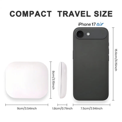 Espejo compacto con luces, aumento 1X/2X, plegable portátil de mano, pequeño espejo de bolsillo LED para maquillaje de viaje, para regalo, bolso