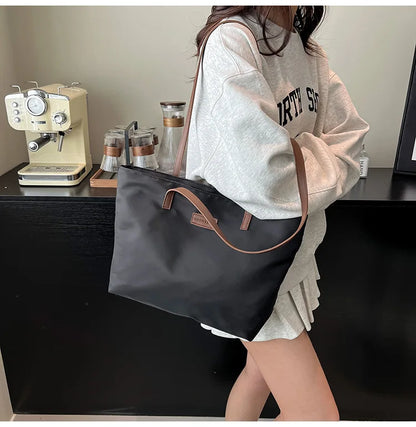 Bolsa casual para Casual para mujer tela Oxford, al hombro, ideal para usar en el colegio para tu compu aprueba de agua, gran capacidad para meter todo lo que ocupas en el día a día