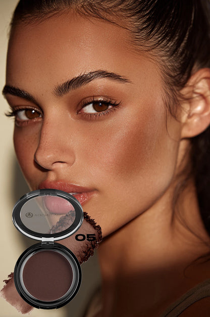 Polvo Bronceador Mate Sedoso para Fijar Maquillaje, Contorno Facial, Larga Duración, Corrector 3D, Paleta de Sombras para Contorno Profundo de Nariz