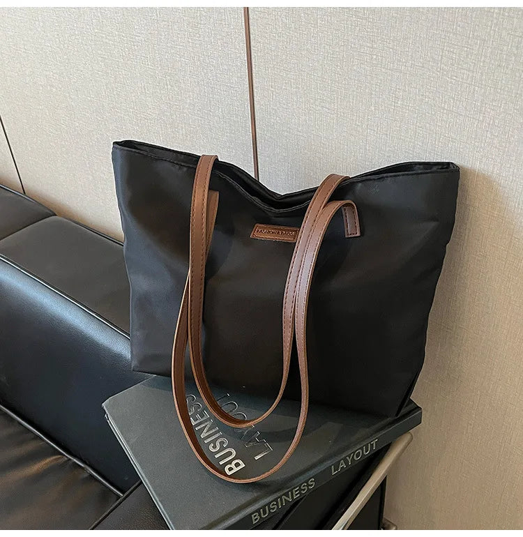 Bolsa casual para Casual para mujer tela Oxford, al hombro, ideal para usar en el colegio para tu compu aprueba de agua, gran capacidad para meter todo lo que ocupas en el día a día