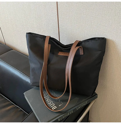 Bolsa casual para Casual para mujer tela Oxford, al hombro, ideal para usar en el colegio para tu compu aprueba de agua, gran capacidad para meter todo lo que ocupas en el día a día