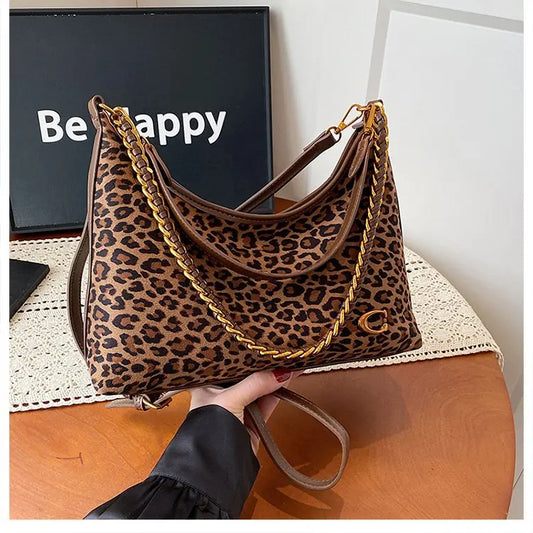 Bolso bandolero para mujer Ele, retro, mate, con cadena, versátil, para uso diario, para una sola persona