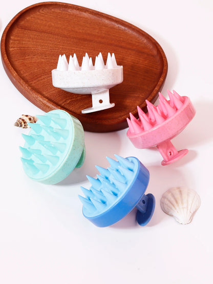 Cepillo para lavar el cabello, peine de masaje de cuero cabelludo de silicona, cepillo suave de masaje corporal, herramienta de belleza y peluquería, peine para SPA de ducha