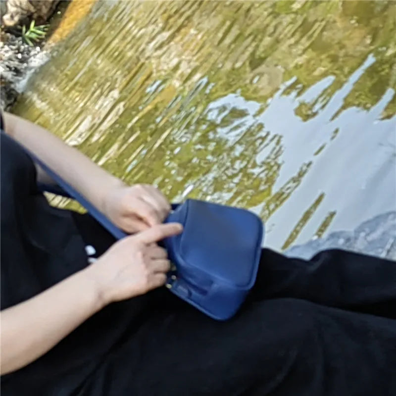 Bolso bandolera portátil para teléfono móvil, monedero cuadrado pequeño para mujer, cartera de almacenamiento, bolso de mano informal para una sola persona