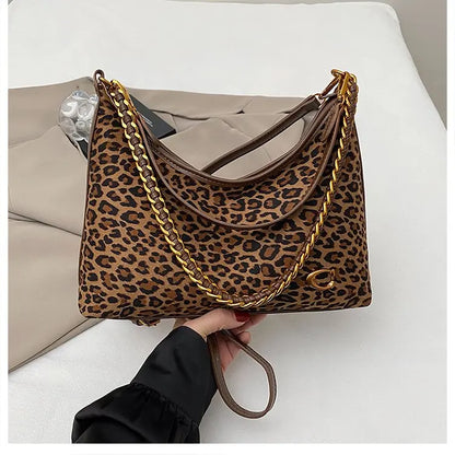 Bolso bandolero para mujer Ele, retro, mate, con cadena, versátil, para uso diario, para una sola persona