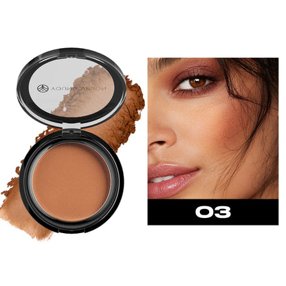 Polvo Bronceador Mate Sedoso para Fijar Maquillaje, Contorno Facial, Larga Duración, Corrector 3D, Paleta de Sombras para Contorno Profundo de Nariz
