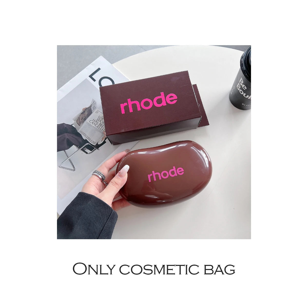 Juego de Bolsas de Silicona para Teléfono + Bolsa de Cosméticos Correa Larga Ajustable Bolsas de Mujer a la Moda