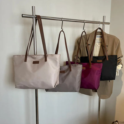 Bolsa casual para Casual para mujer tela Oxford, al hombro, ideal para usar en el colegio para tu compu aprueba de agua, gran capacidad para meter todo lo que ocupas en el día a día
