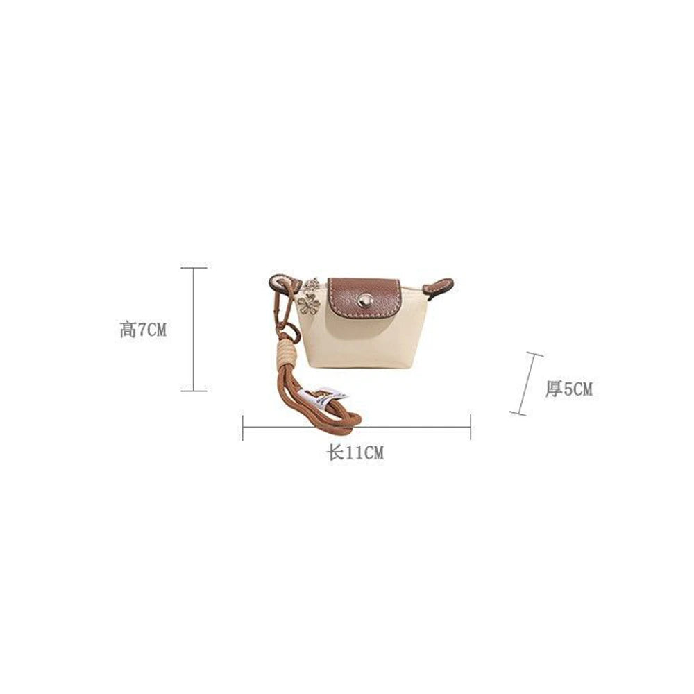 Bolso Monedero Mini de Moda Exquisito de Venta Caliente, Color Sólido Simple, Estilo Coreano, Bolsa de Maquillaje de Almacenamiento para Mujeres,
