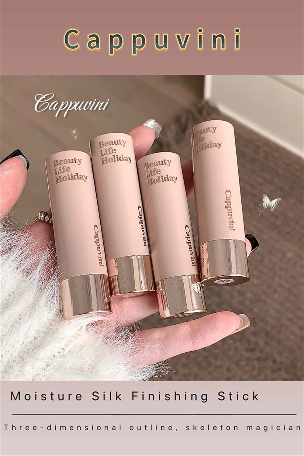 Barras de Contorno de Corrector Mate Hidratante Suave Duradero Sombra 3D de Nariz Resistente al Agua Iluminar el Rostro Destacar Contorno Maquillaje