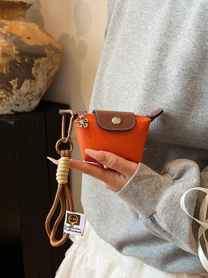 Bolso Monedero Mini de Moda Exquisito de Venta Caliente, Color Sólido Simple, Estilo Coreano, Bolsa de Maquillaje de Almacenamiento para Mujeres,