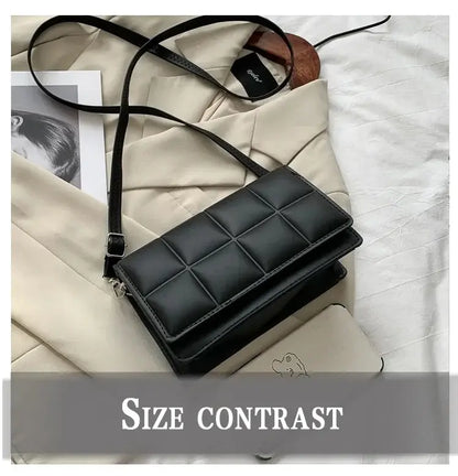 Bolso de Hombro para Mujer de Marca de Moda, Pequeño, de Cuero PU, Bandolera Femenina, Tendencia Clásica, Bolso de Mano para Mujer
