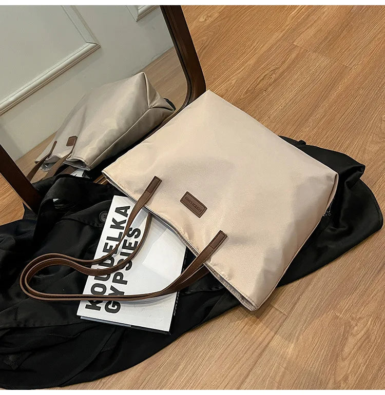 Bolsa casual para Casual para mujer tela Oxford, al hombro, ideal para usar en el colegio para tu compu aprueba de agua, gran capacidad para meter todo lo que ocupas en el día a día