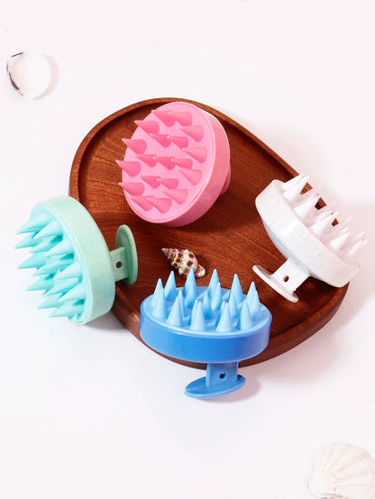 Cepillo para lavar el cabello, peine de masaje de cuero cabelludo de silicona, cepillo suave de masaje corporal, herramienta de belleza y peluquería, peine para SPA de ducha