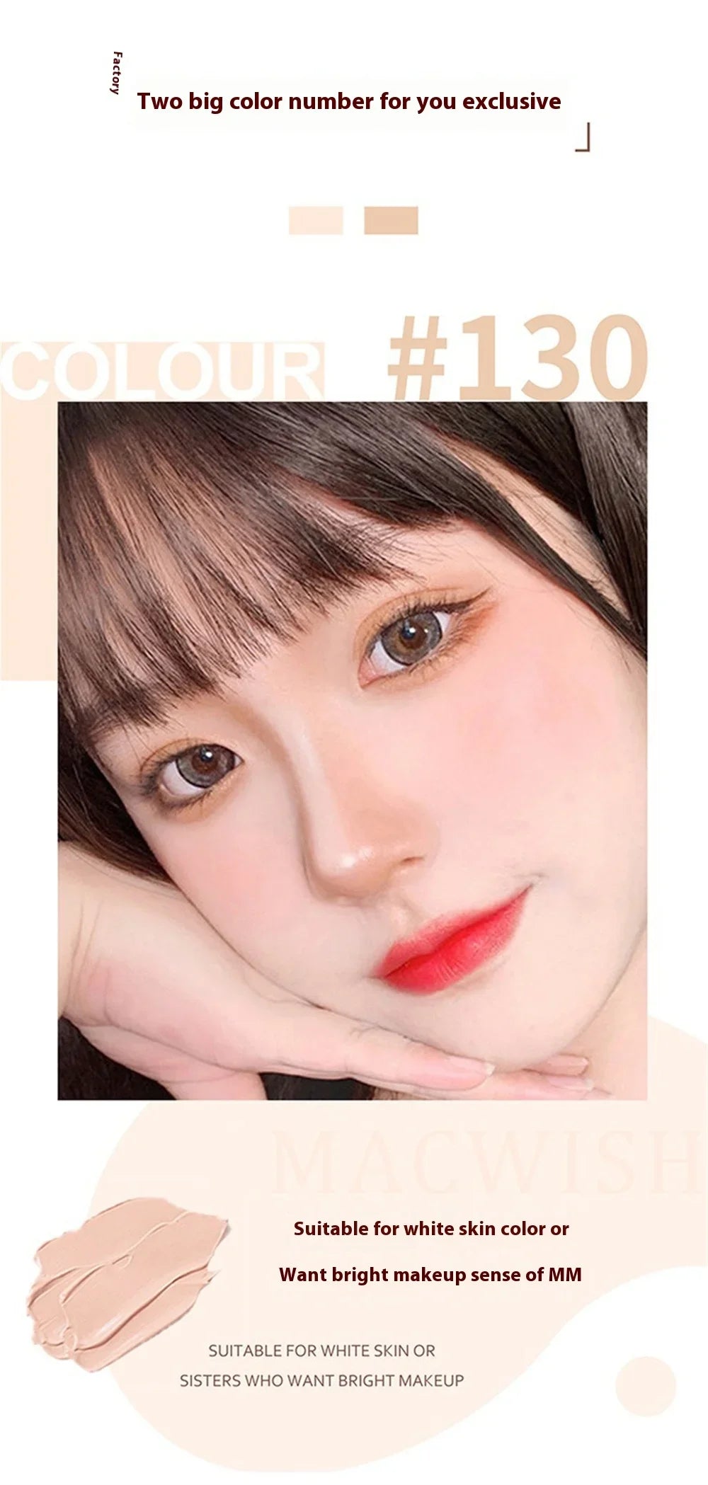Corrector de Alta Cobertura Cubrir Antiojeras Pecas Base de Maquillaje Duradera a Prueba de Agua BB Cream para el Rostro