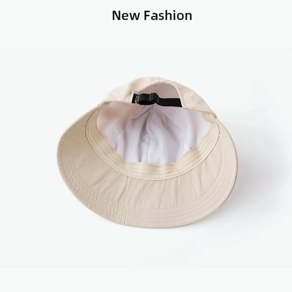 Sombrero de sol plegable de ala ancha Gorras ajustables con cordón para hombres y mujeres Sombreros de playa de verano Viseras de secado rápido Gorra de pescadora