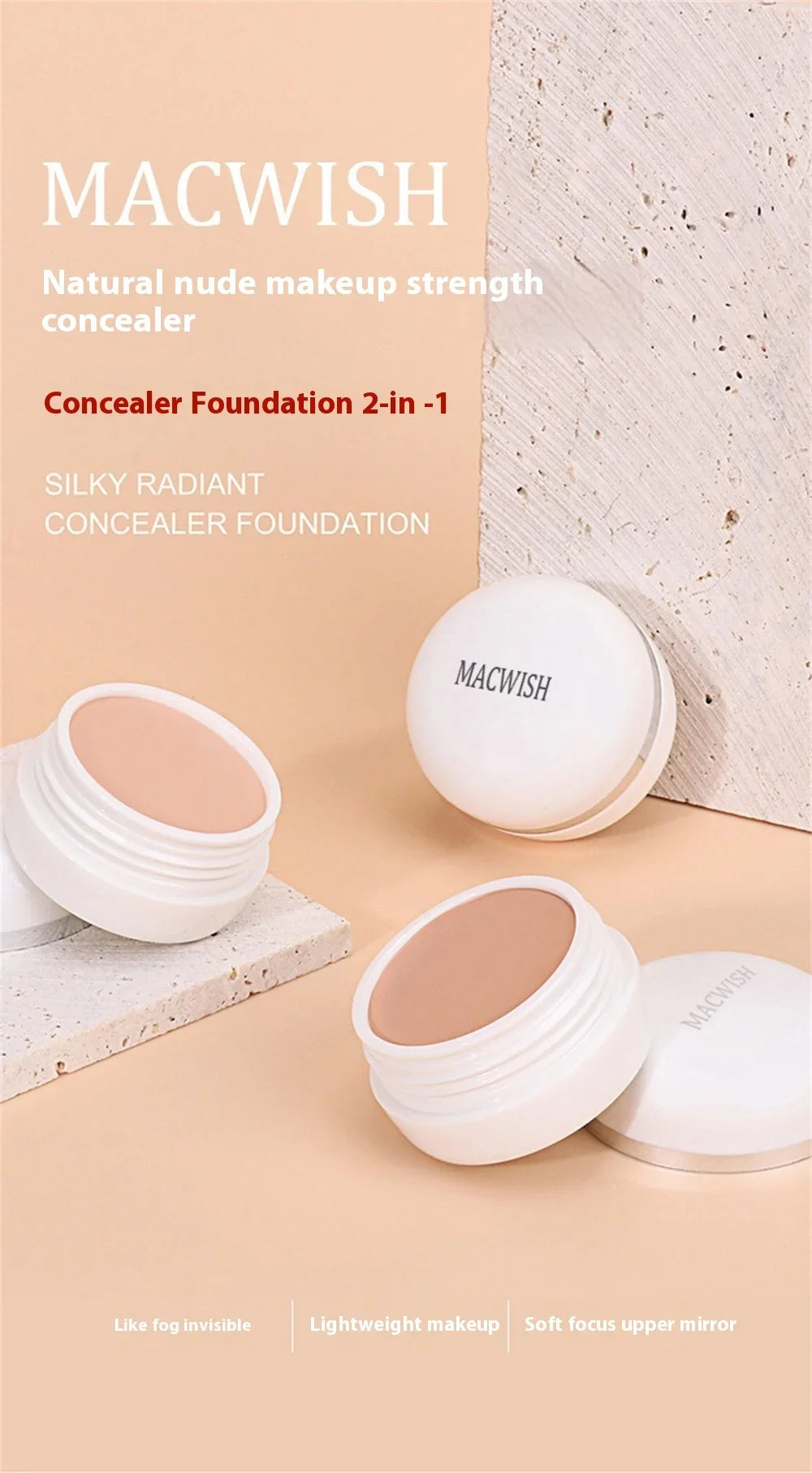 Corrector de Alta Cobertura Cubrir Antiojeras Pecas Base de Maquillaje Duradera a Prueba de Agua BB Cream para el Rostro