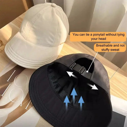 Sombrero de sol plegable de ala ancha Gorras ajustables con cordón para hombres y mujeres Sombreros de playa de verano Viseras de secado rápido Gorra de pescadora