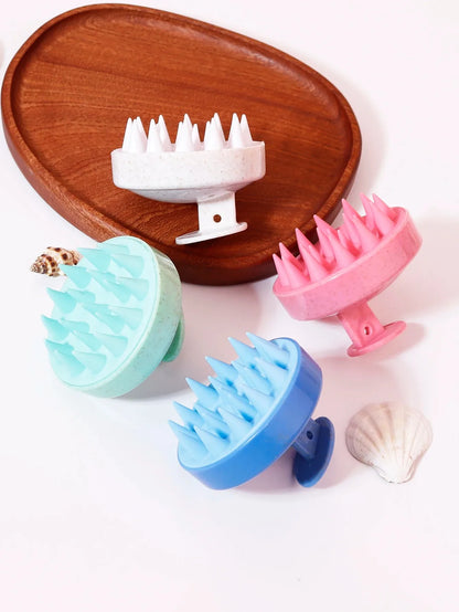 Cepillo para lavar el cabello, peine de masaje de cuero cabelludo de silicona, cepillo suave de masaje corporal, herramienta de belleza y peluquería, peine para SPA de ducha